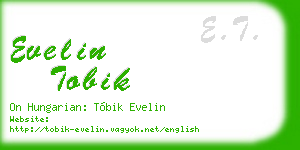 evelin tobik business card