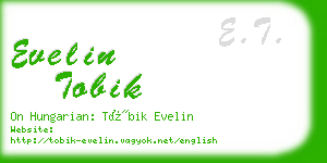 evelin tobik business card